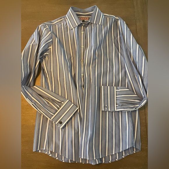 THOMAS PINK Slim Fit French Cuff Dress Shirt Size 15.5 - 39cm - Picture 5 of 5